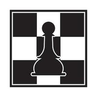 Schach Symbol Logo Vektor Design Vorlage