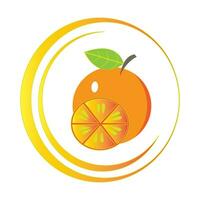 orange ikon logotyp vektor design mall