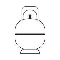 gas cylindrar ikon logotyp vektor design mall
