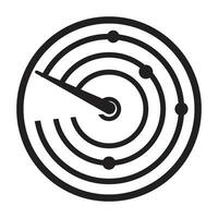 Radar Symbol Logo Vektor Design Vorlage