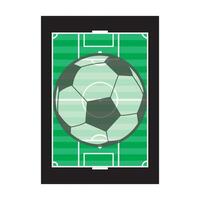 Fußball Feld Symbol Logo Vektor Design Vorlage