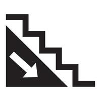 Treppen-Symbol-Logo-Vektor-Design-Vorlage vektor