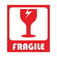 fragil Symbol Logo Vektor Design Vorlage