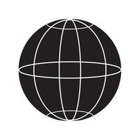 Globus Symbol Logo Vektor Design Vorlage