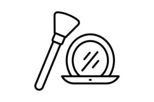 bilden Symbol. Symbol verbunden zu bilden Anwendung und Schönheit Werkzeug. Linie Symbol Stil. Element Illustration vektor