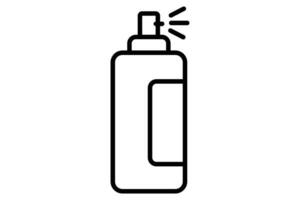 hårspray ikon. ikon relaterad till hårstyling Produkter. linje ikon stil. element illustration vektor