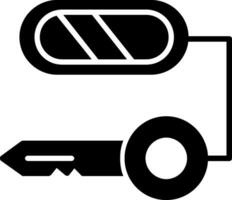 zusammengesetzt Schlüssel Vektor Symbol