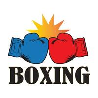 boxning handskar ikon logotyp vektor design mall