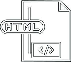 HTML-Dateivektorsymbol vektor