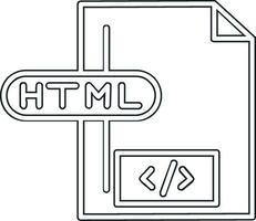 html fil vektor ikon