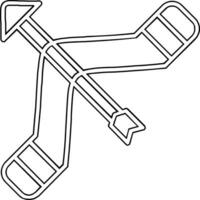 Bogenschießen-Vektor-Symbol vektor