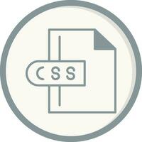 css-Dateivektorsymbol vektor