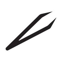 Pinzette-Symbol-Logo-Vektor-Design-Vorlage vektor