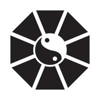 Yin Yang Symbol Logo vec tor Design Vorlage vektor