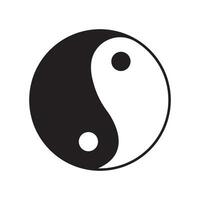 Yin Yang Symbol Logo vec tor Design Vorlage vektor