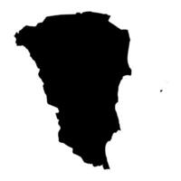 söder karibiska kust autonom område Karta, administrativ division av nicaragua. vektor illustration.
