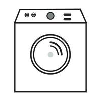 tvättning maskin ikon logotyp vektor design mall