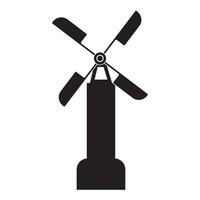 Windmühle Symbol Logo Vektor Design Vorlage