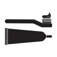Zahnbürste Symbol Logo Vektor Design Vorlage