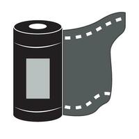 Film rollen Symbol Logo Vektor Design Vorlage