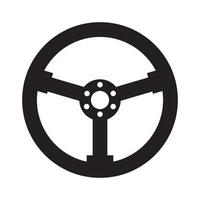 styrning hjul ikon logotyp vektor design mall