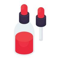 en skön design ikon av serum olja flaska vektor