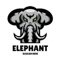 Elefant Maskottchen Logo Esport Illustration vektor