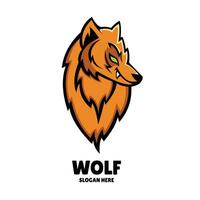 Wolf Maskottchen Logo Esport Illustration vektor