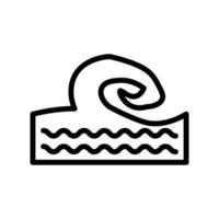 Welle Symbol Vektor oder Logo Illustration Stil