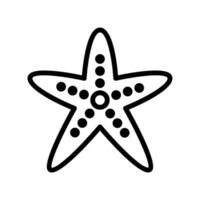 Star Fisch Symbol Vektor oder Logo Illustration Stil