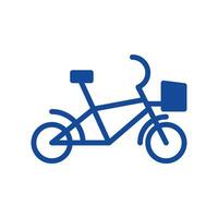 Fahrrad Symbol Vektor oder Logo Illustration Stil