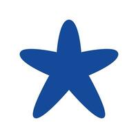 stjärna fisk ikon vektor eller logotyp illustration stil