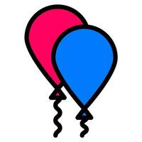 Ballon Symbol Vektor oder Logo Illustration Stil