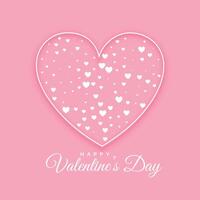 eben Herzen dekorativ Valentinsgrüße Tag Hintergrund vektor
