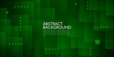 abstrakt mörk grön överlappning fyrkant bakgrund mall vektor med grön papperssår skugga och linje mönster. eps10 vektor