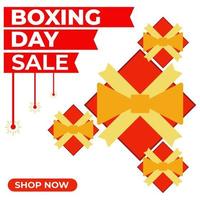 Boxing Day Sale Promotion Social Media Post Design-Vorlage vektor