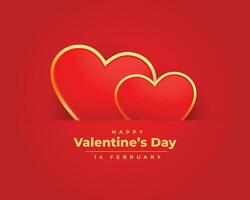 romatisch Valentinsgrüße Tag wünscht sich Karte Design vektor