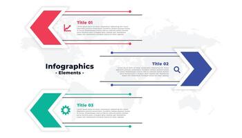 Infografik Vorlage im Pfeil Stil Design vektor