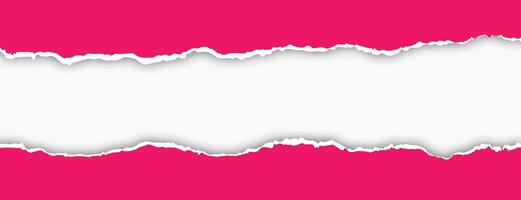 rosa trasig papper effekt baner design vektor