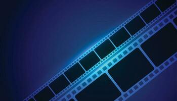Film Film Streifen Blau Hintergrund vektor