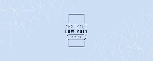 abstrakt låg poly banner design vektor