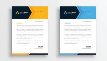 modernes Business-Briefkopf-Template-Design vektor