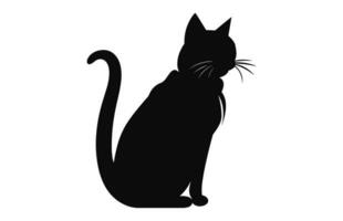 Katze Silhouette schwarz Vektor kostenlos
