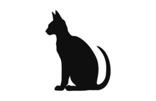 peterbald katt silhuett svart vektor fri