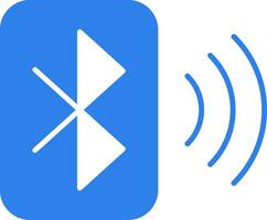 flaches Bluetooth-Symbol vektor