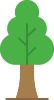 Baum flaches Symbol vektor