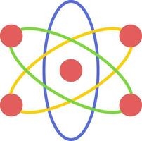 atom platt ikon vektor