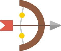 Flaches Symbol für Bogenschießen vektor