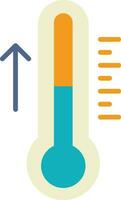 Thermometer flaches Symbol vektor