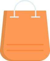 Einkaufstasche flaches Symbol vektor